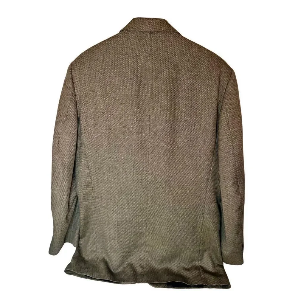 Geoffrey Beene Wool 3 Button Suit Jacket Classic Business Sport Coat 43L